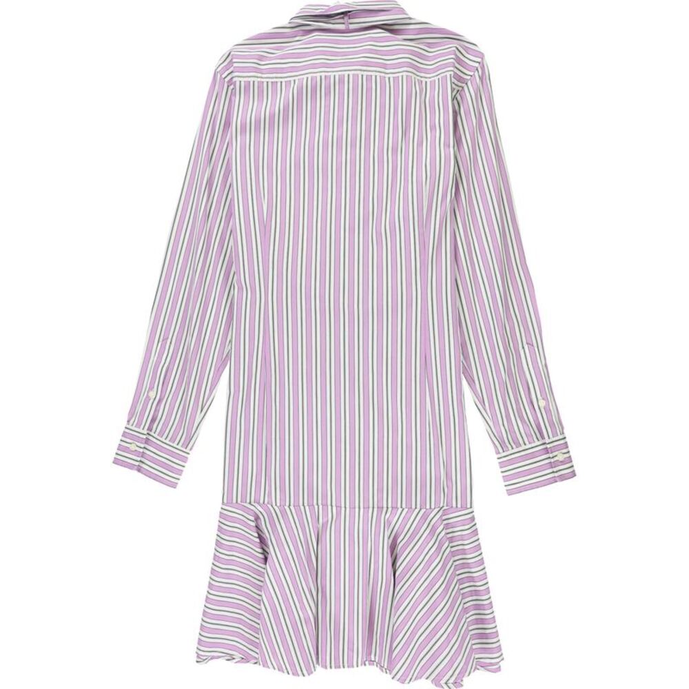 Ralph Lauren Womens Striped Shirt Dress, Purple, 10, DM - Picture 2 of 3